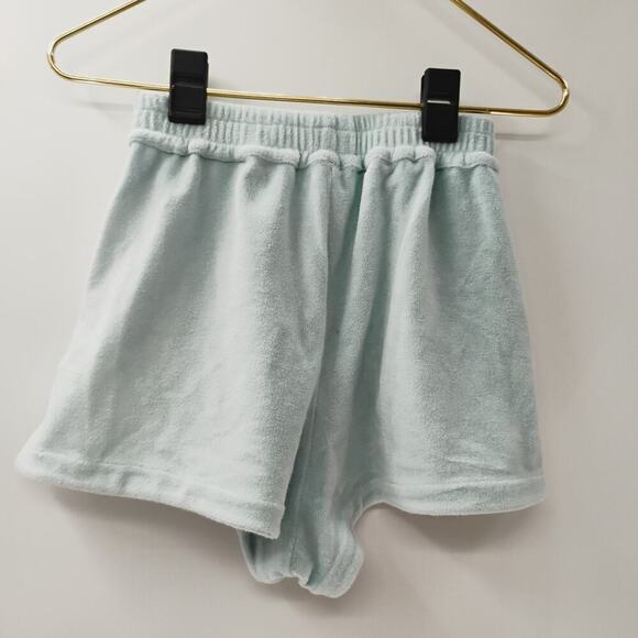 Frankies Bikinis Coco Terry cloth towel Shorts in Blue Women’s Size Medium - Picture 10 of 15